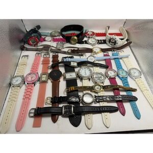 Mixed Brands Womens Watches Lot Of 25 For Parts Or Repair